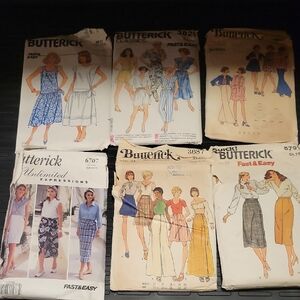 Butterick Sewing Pattern Lot Of 6